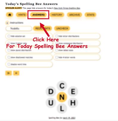 nytimes spelling bee answers today